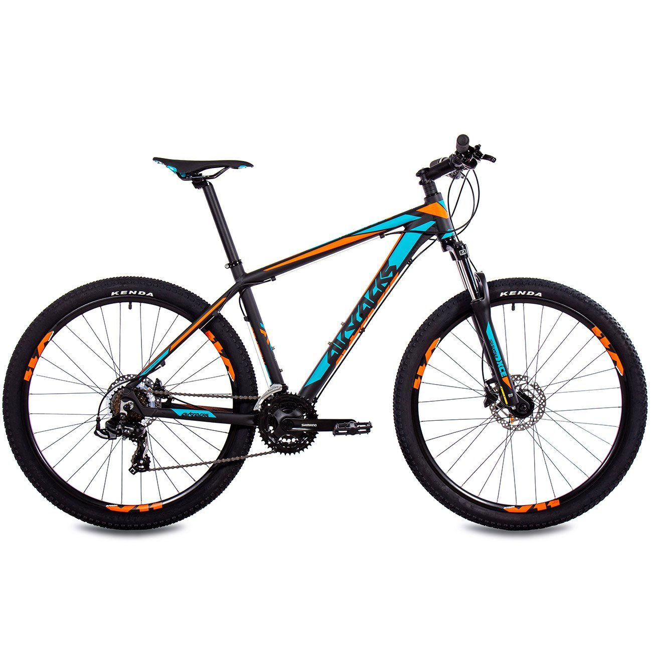 Airtracks Mountainbike Herren 27,5 Zoll MTB Mountainbike Hardtail Fahrrad MB.2720, 21 Gang, Kettenschaltung, Shimano RD-TY500 - Rahmenhöhen 46cm und 51cm - Modelljahr 2023