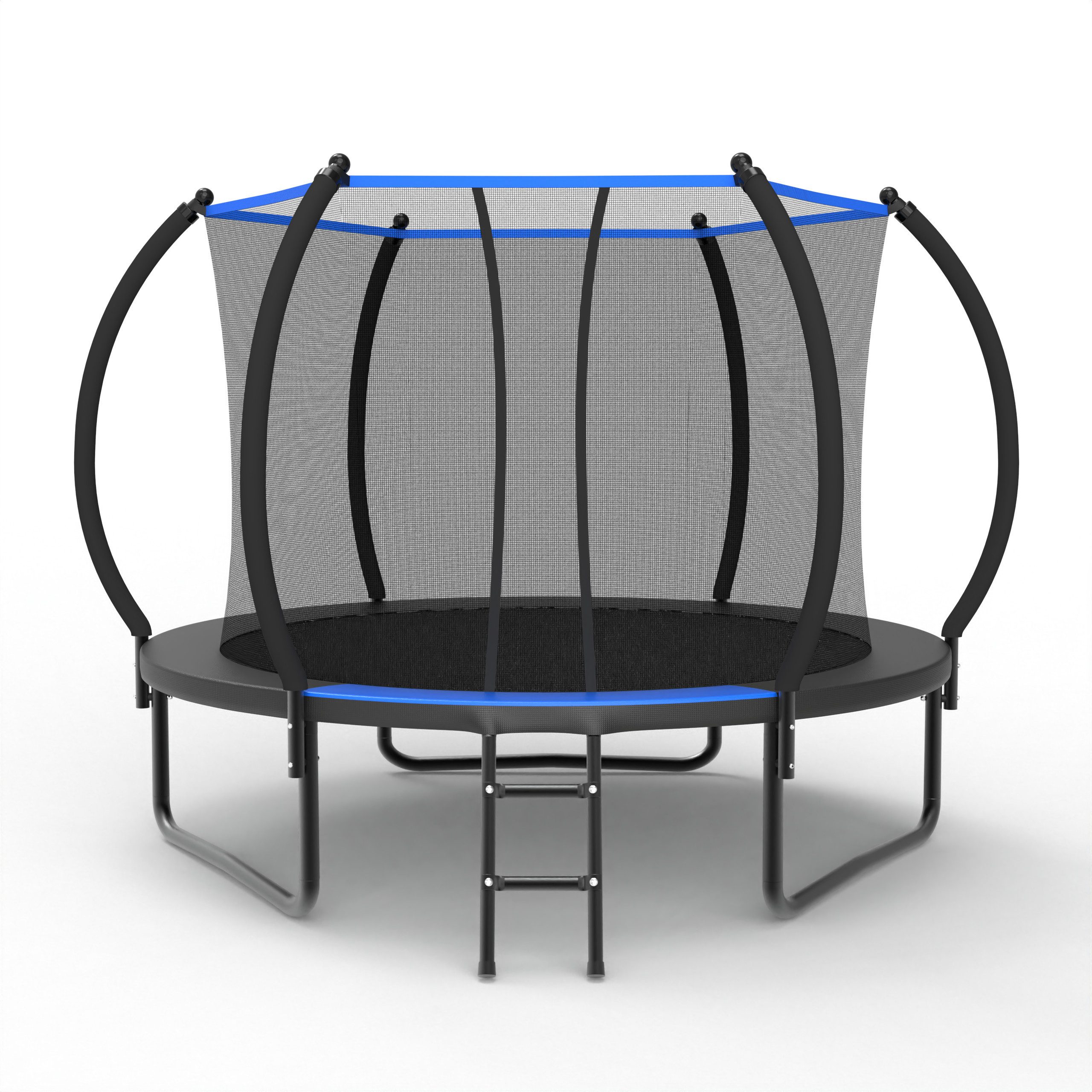 MC Star Gartentrampolin Trampolin Outdoor, Mit verstärkten Beintraversen, Stabil, Ø 305 cm, (Outdoor für Garten Kinder und Jugendliche, EN 71-14 Geprüft, CE-Zertifiziert), 305 cm Rundes Trampolin mit Sicherheitsnetz und Leiter