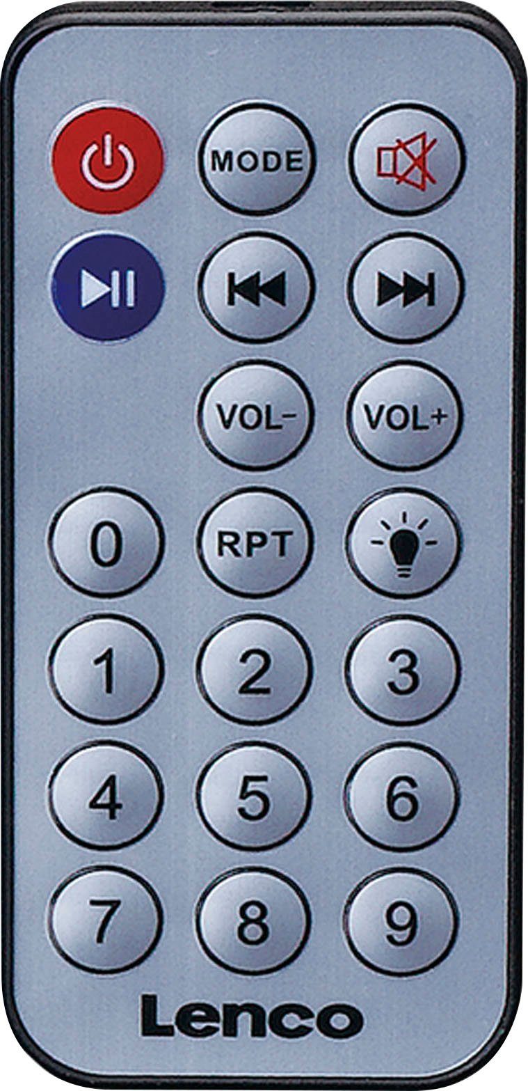 Lenco 8 Party-Lautsprecher - (Bluetooth, und mit Karaoke BTC-055BK 2.0 Lautsprecher Mikrofon W) Bluetooth