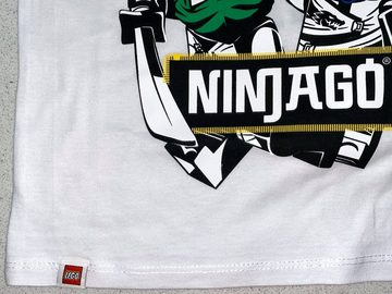 LEGO® Print-Shirt LEGO® Ninjago T-Shirt Jungen + Mädchen Gr. 104 116 128 140 weiß