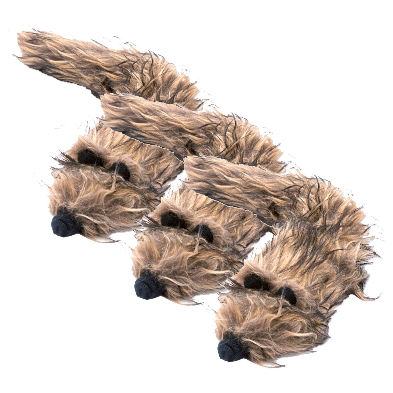 Aumüller Tierkuscheltier Katzenspielzeug Frettchen Figo, 3er Set, der ultimative Spielspaß f..., 100% Polyester (Plüsch)
