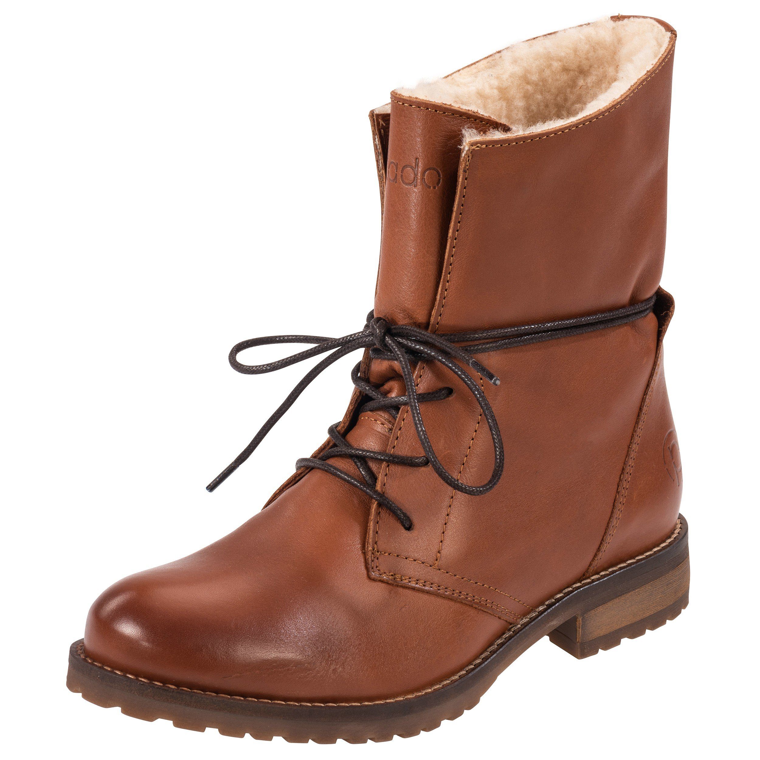 Fusion Schnürstiefel Braun – Superleichte Herbst-Winter-Stiefel In Größe 46, Mit Reißverschluss