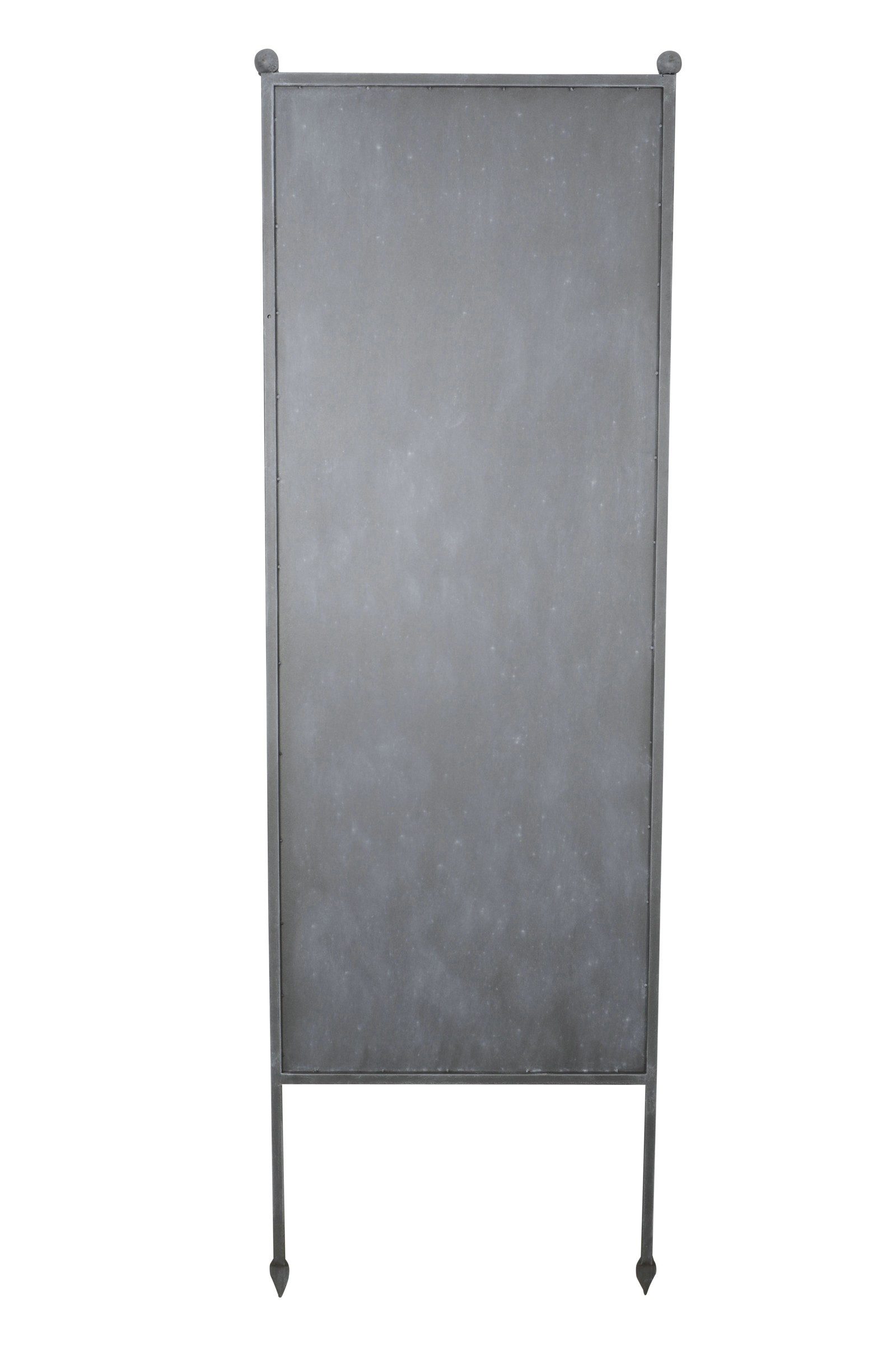 finehomegarden Gartenstecker Stele Metall Uni Sichtschutz grau (1-St) Windschutz Outdoor H205cm B64cm Dekowand Garten / Spedition