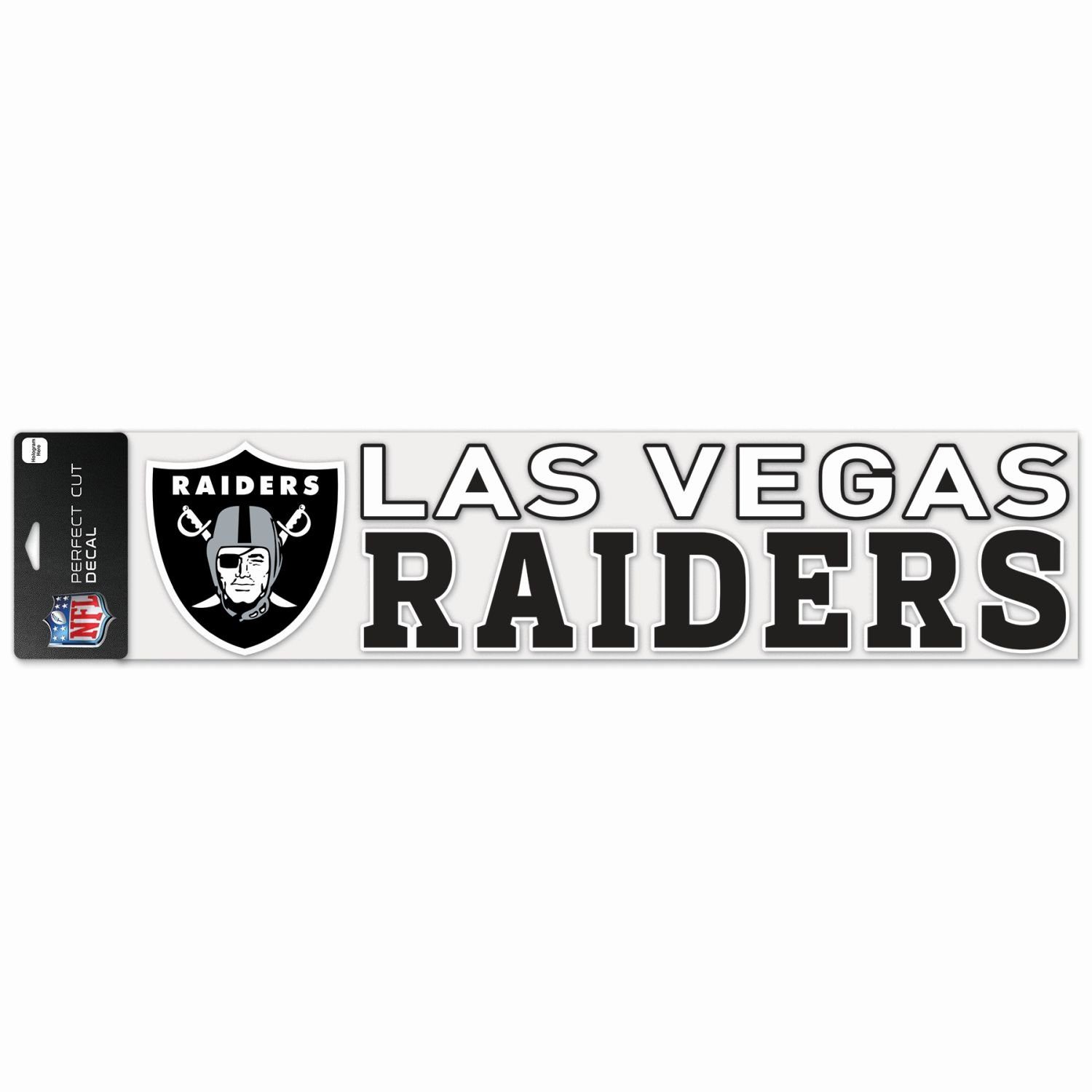 WinCraft Wanddekoobjekt Perfect Cut XXL 10x40cm Aufkleber NFL Teams Las Vegas Raiders | Wandobjekte