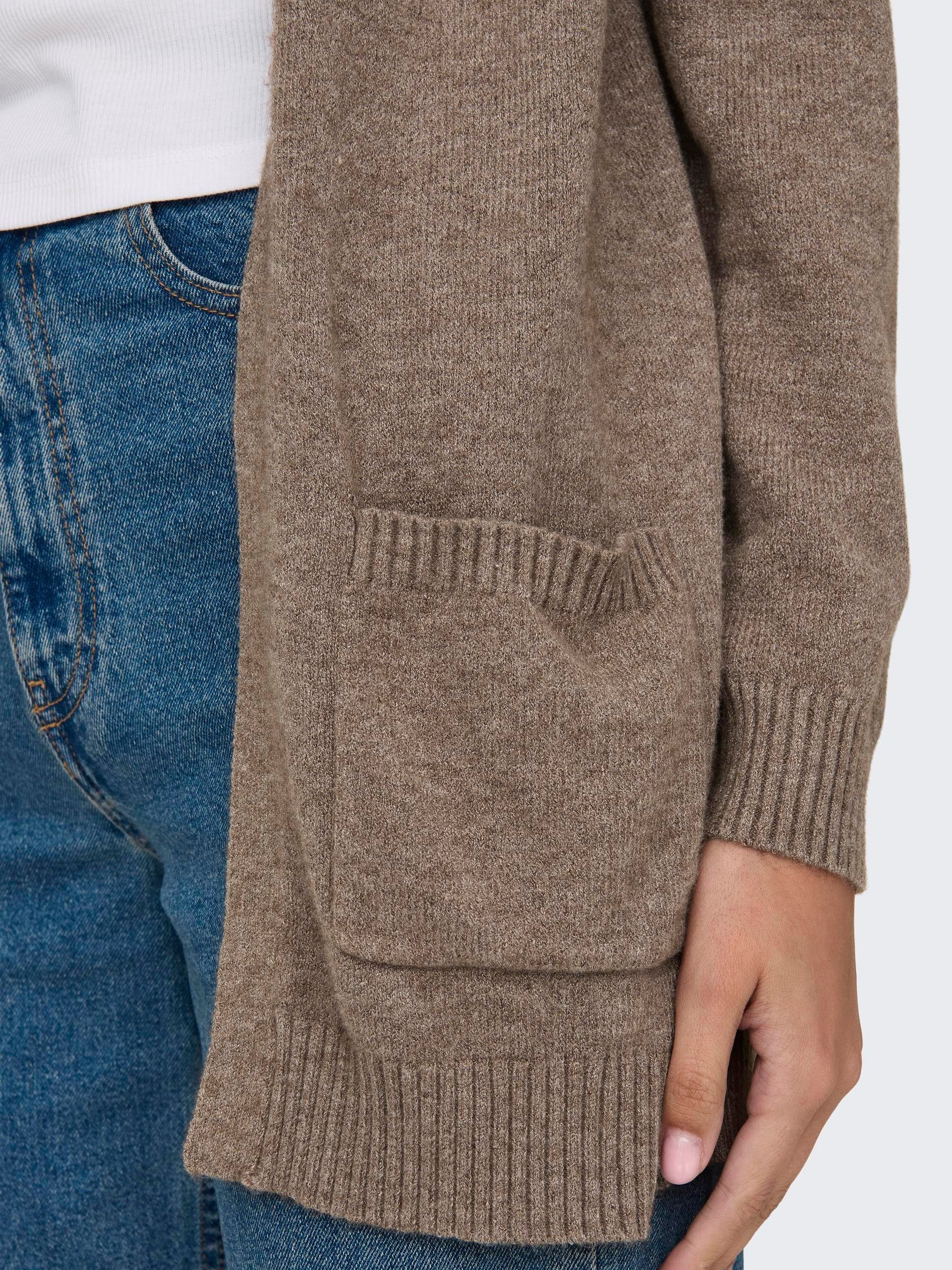 KNT ONLY CARDIGAN ONLLESLY NOOS OPEN Cappuccino L/S Strickjacke