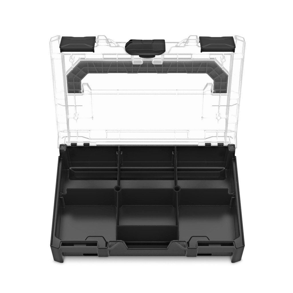 PROREGAL® Ящики для инструментов Ящики для инструментов MetaBox XS mit transparentem Deckel & Trennsteg-Einsatz