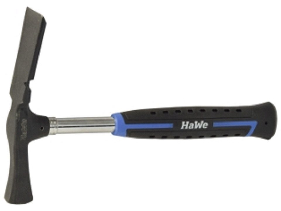 HaWe Hammer HaWe Berliner Maurerhammer, 94.002 (1-St), mit Stahlrohrstiel, polierter Bahn und Nagelzug