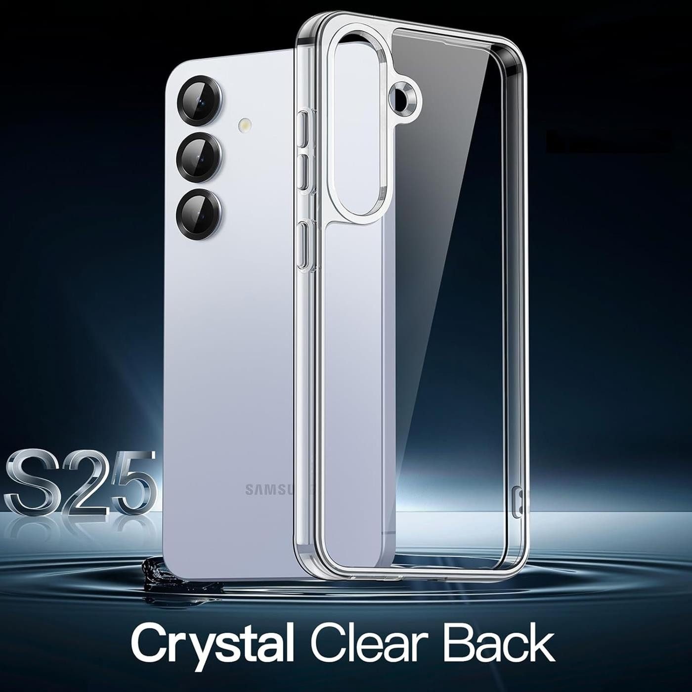 CoolGadget Handyhülle Transparent Ultra Slim Case für Samsung Galaxy S25 6,2 Zoll, Silikon Hülle Dünne Schutzhülle für Samsung S25 5G Hülle – Bild 5 von 5