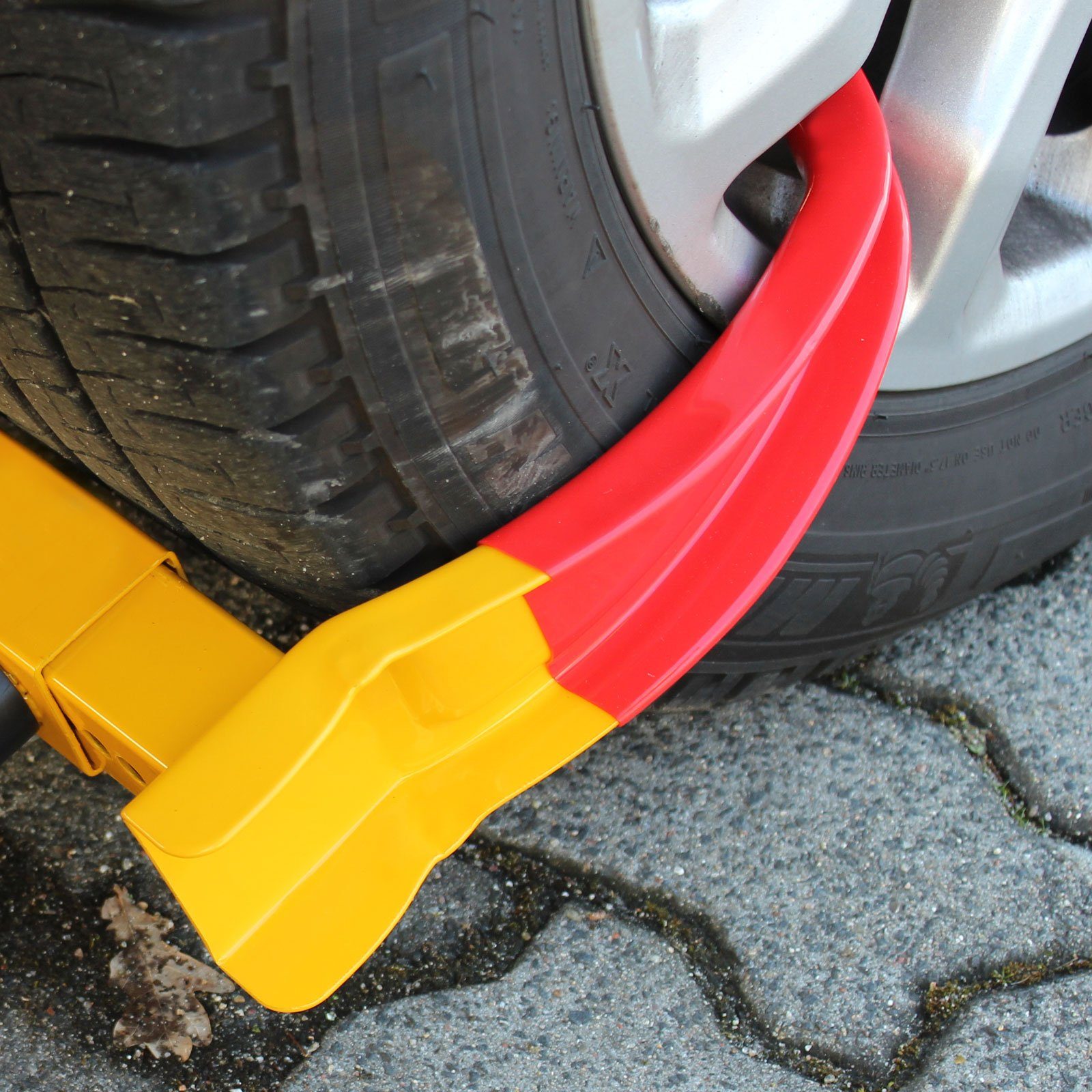 TRUTZHOLM Radkralle Parkkralle mit Sicherheitsschloss,Reifenkralle Diebstahlsicherung (Produkt) – Bild 4 von 5