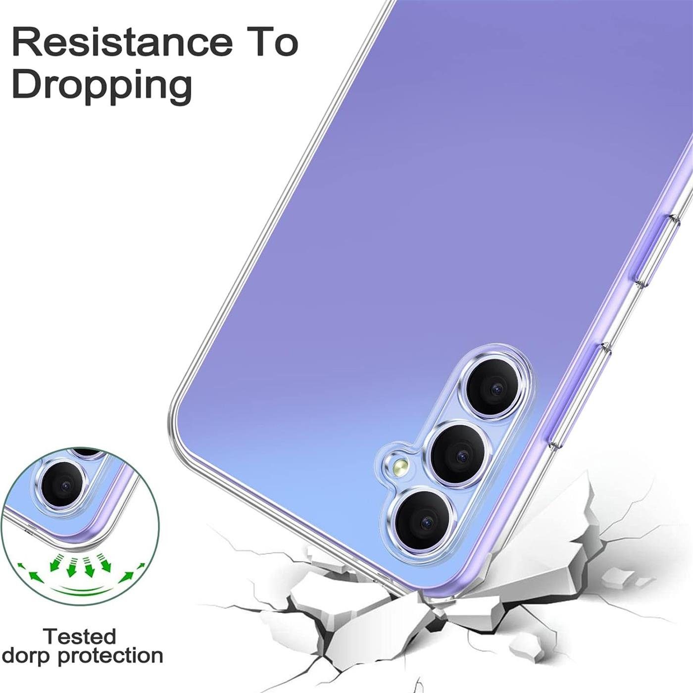 CoolGadget Handyhülle Transparent Ultra Slim Case für Samsung Galaxy A25 5G 6,5 Zoll, Silikon Hülle Dünne Schutzhülle für Samsung A25 5G Hülle – Bild 4 von 5
