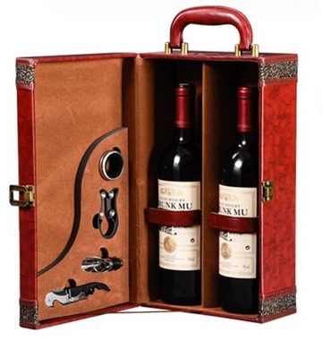 BAYLI Geschenkbox 2 x Sommelier-Set in edler Geschenkbox für 2 Weinflaschen, Weinbox