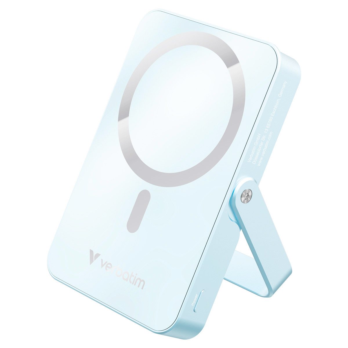 Verbatim Wireless Power Bank Powerbank fest verbauter Li-Ionen Akku 10000 mAh (5 V, 9 V, 12 V V), Powerbank mit 20 W PD und 15 W Wireless Charging