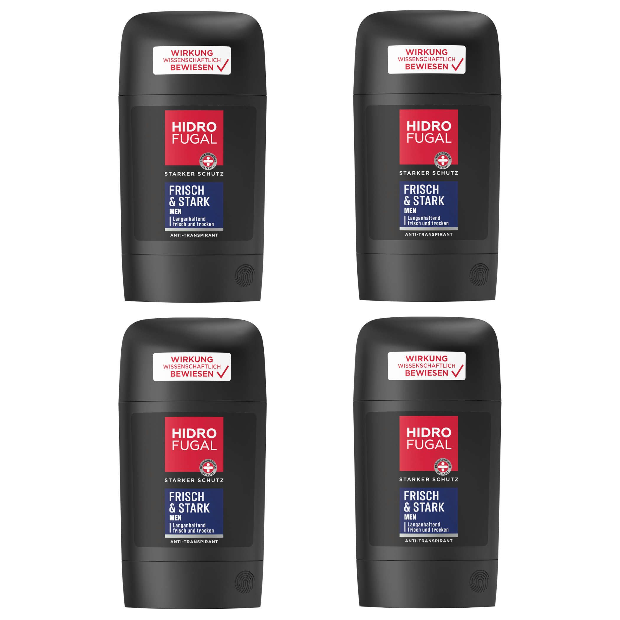 Hidrofugal Deo-Stift HIDROFUGALMEN FRISCH & STARK 4x 50 ml, Set, 4-tlg.