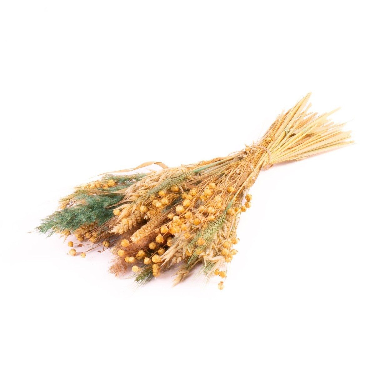Trockenblume Trockenstrauß DILIANE, petrolgrün-Natur, 50cm, Ø15cm, INNA-Glas, Höhe 50.0 cm