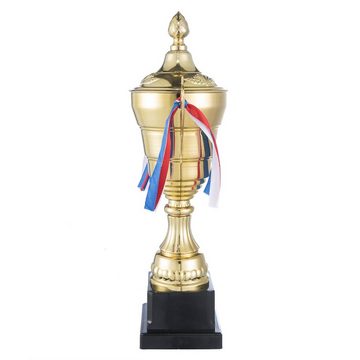 Goods+Gadgets Dekoobjekt Gold Pokal XXL Siegerpokal, 36 cm - Sieger Trophäe