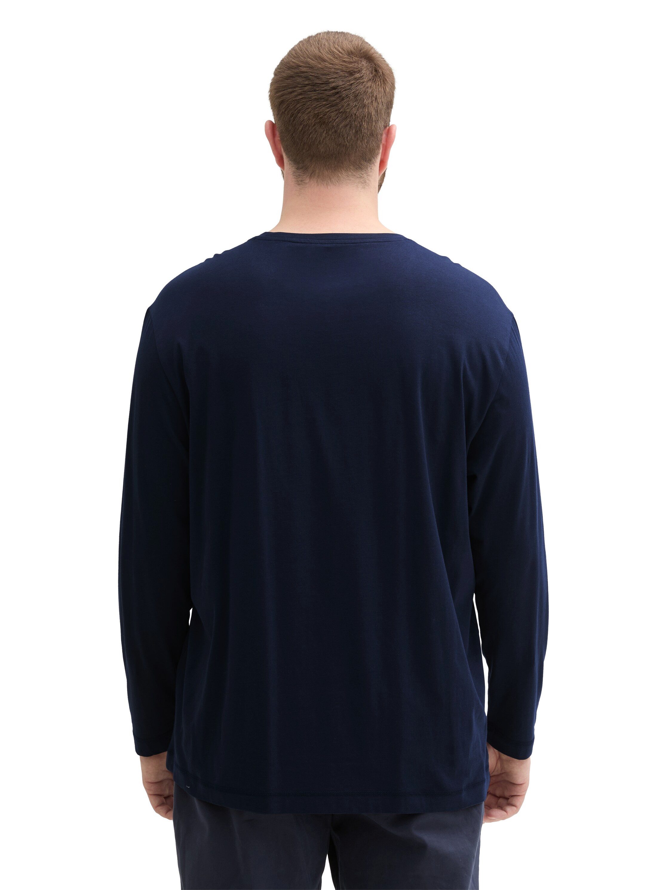 TOM TAILOR PLUS Langarmshirt mit Print/Große Größen
