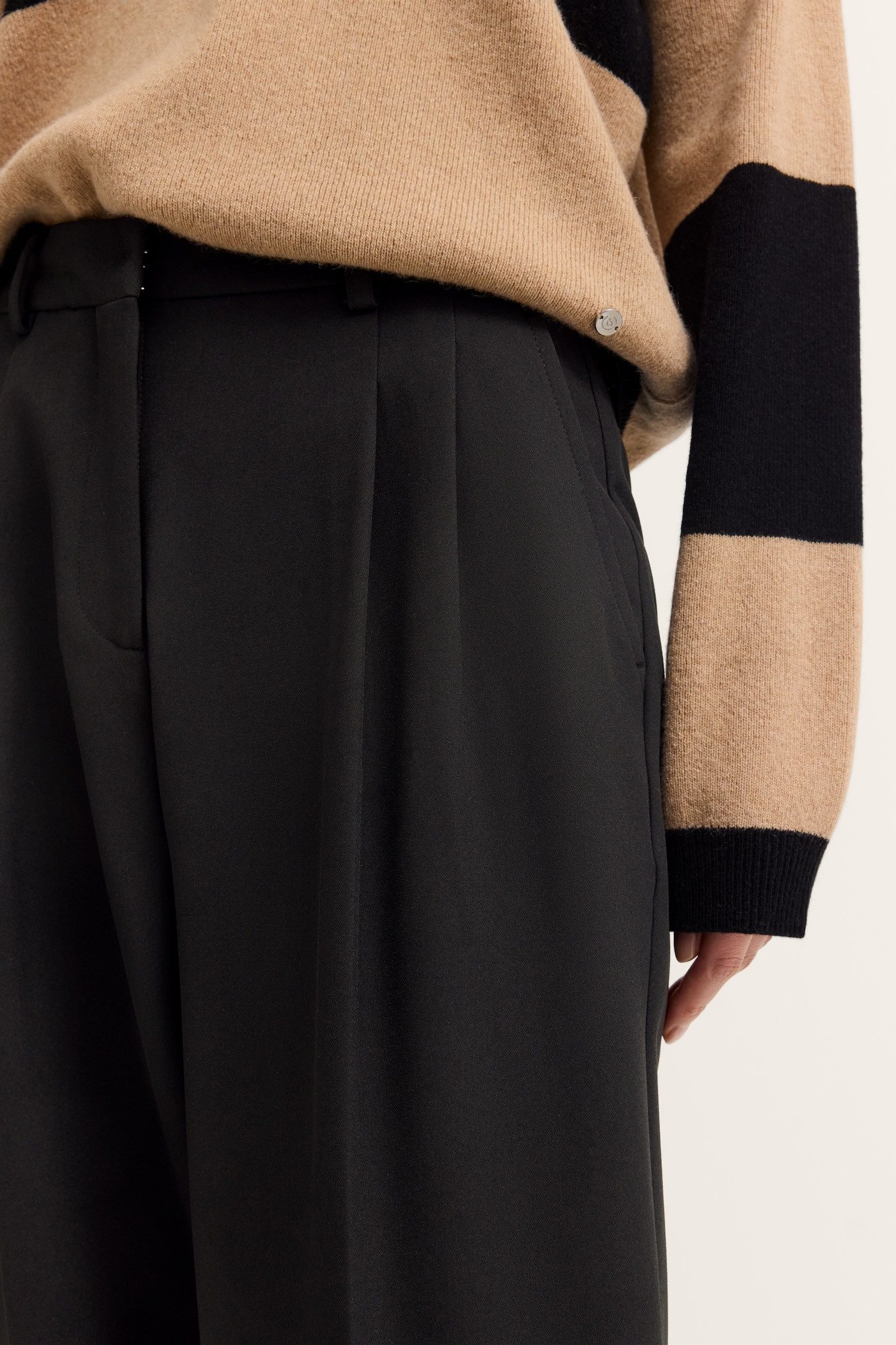 bugatti Stoffhose doppelte Bundfalte mit Stretch-Anteilen