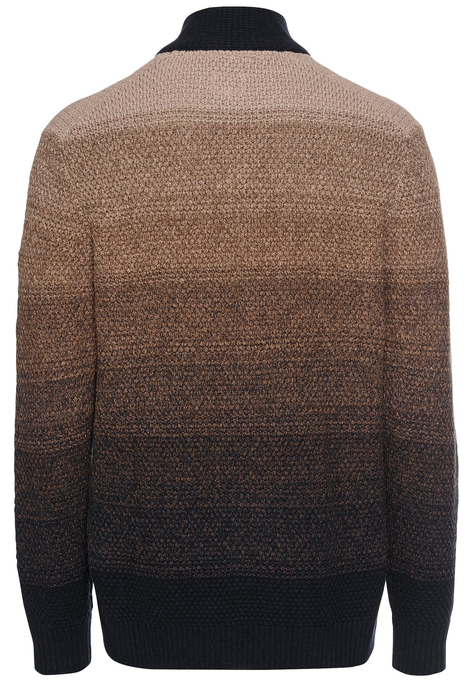 camel active Strickpullover Troyer Pullover aus einem Baumwollmix günstig online kaufen