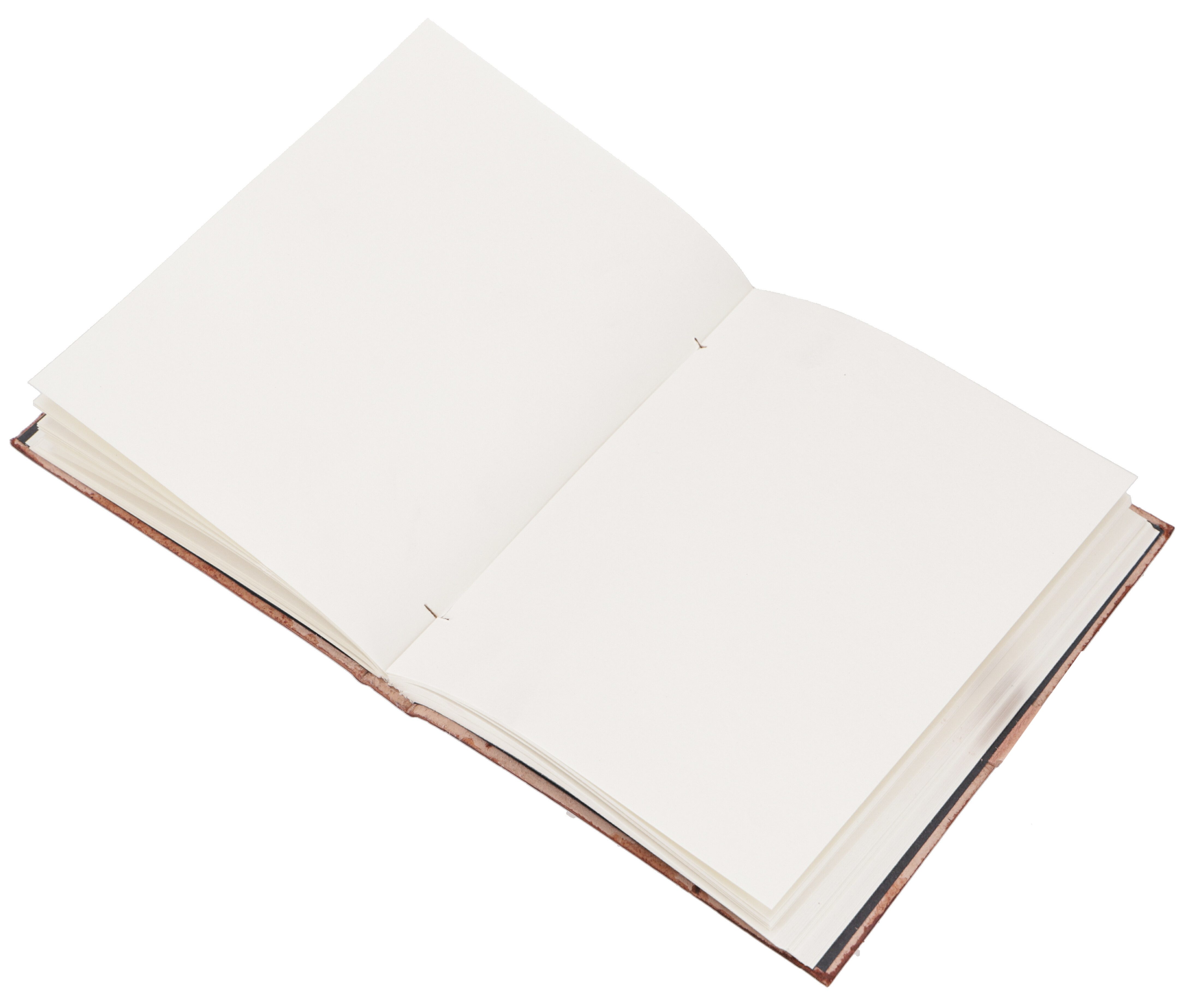 Guru-Shop Tagebuch Notizbuch, Lederbuch, Tagebuch mit Ledereinband..