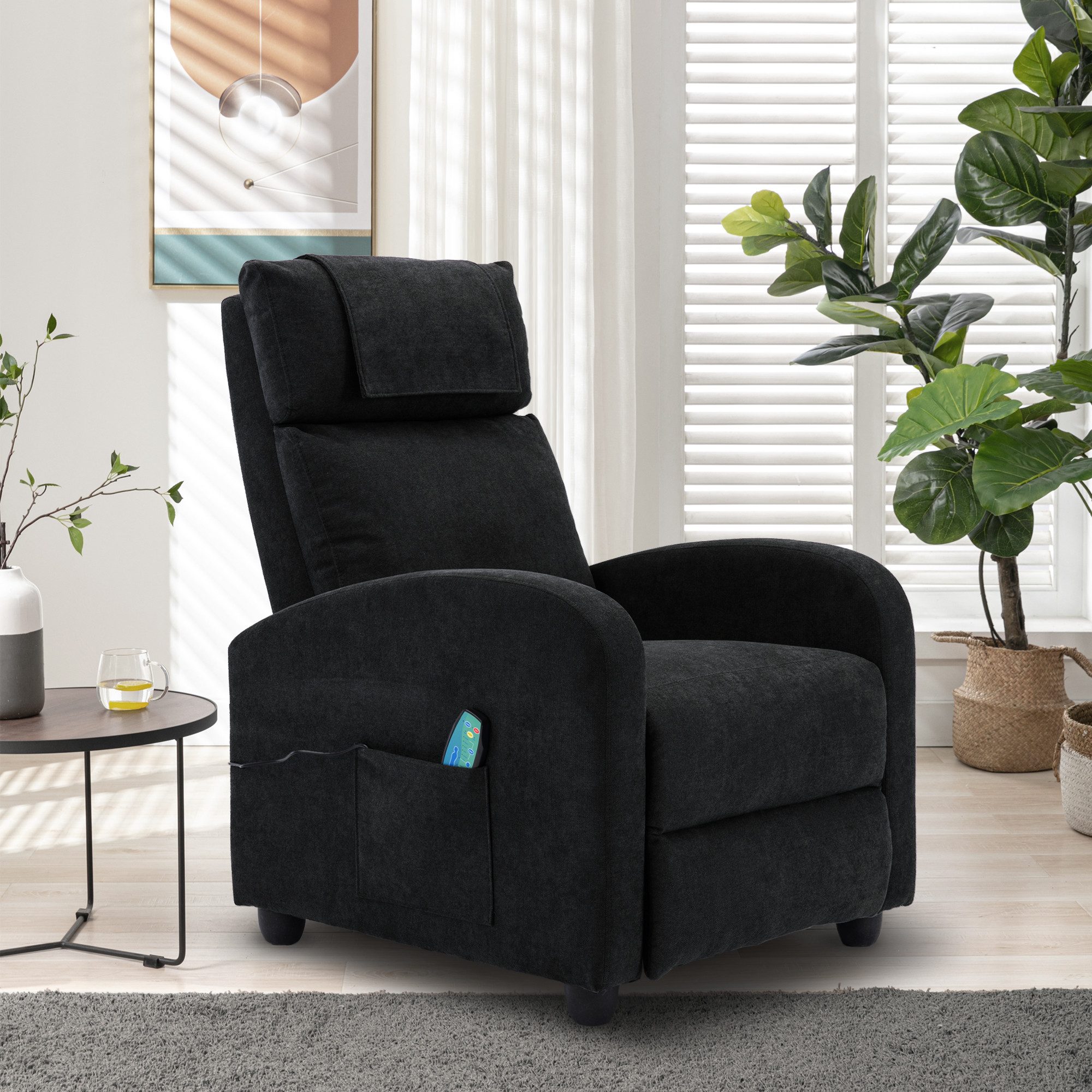 HomeGuru Massagesessel Relaxsessel,Fernsehsessel,Ruhesessel,Liegefunktion,Vibration,Heizung (Einzelsessel, 1-St., Packung), mit Relaxfunktion