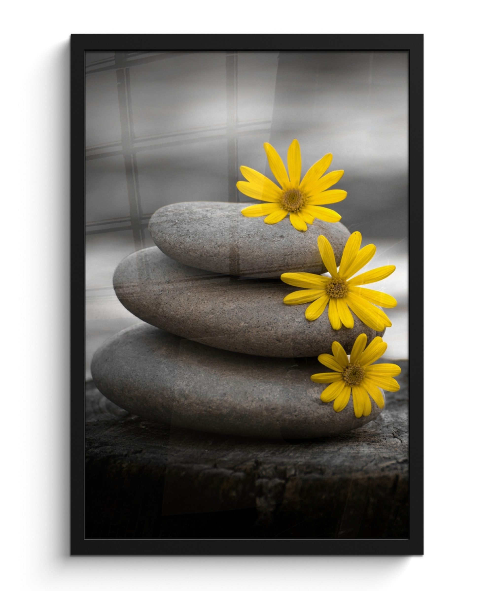 MuchoWow Poster Zen-Steine - Blumen - günstig online kaufen