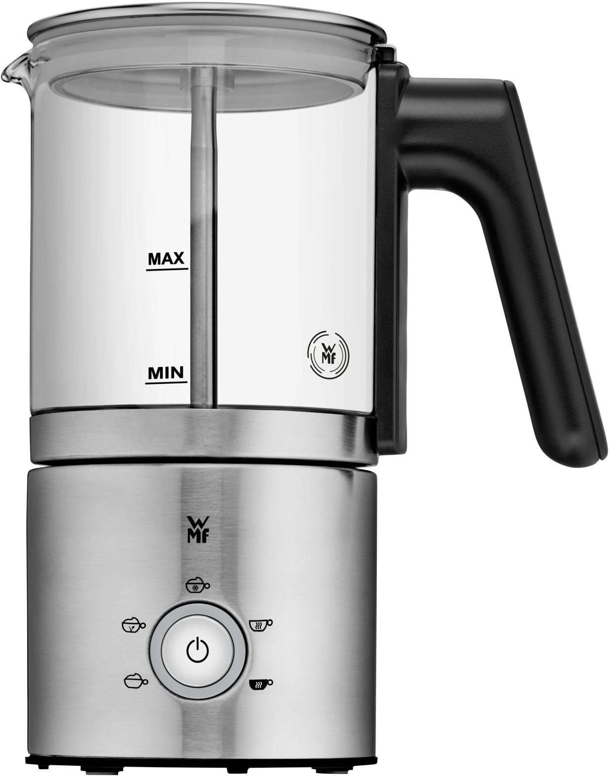 WMF Milchaufschäumer WMF Lono Glas-Milchaufschäumer, Touch-Display, entnehmbare Rühreinheit