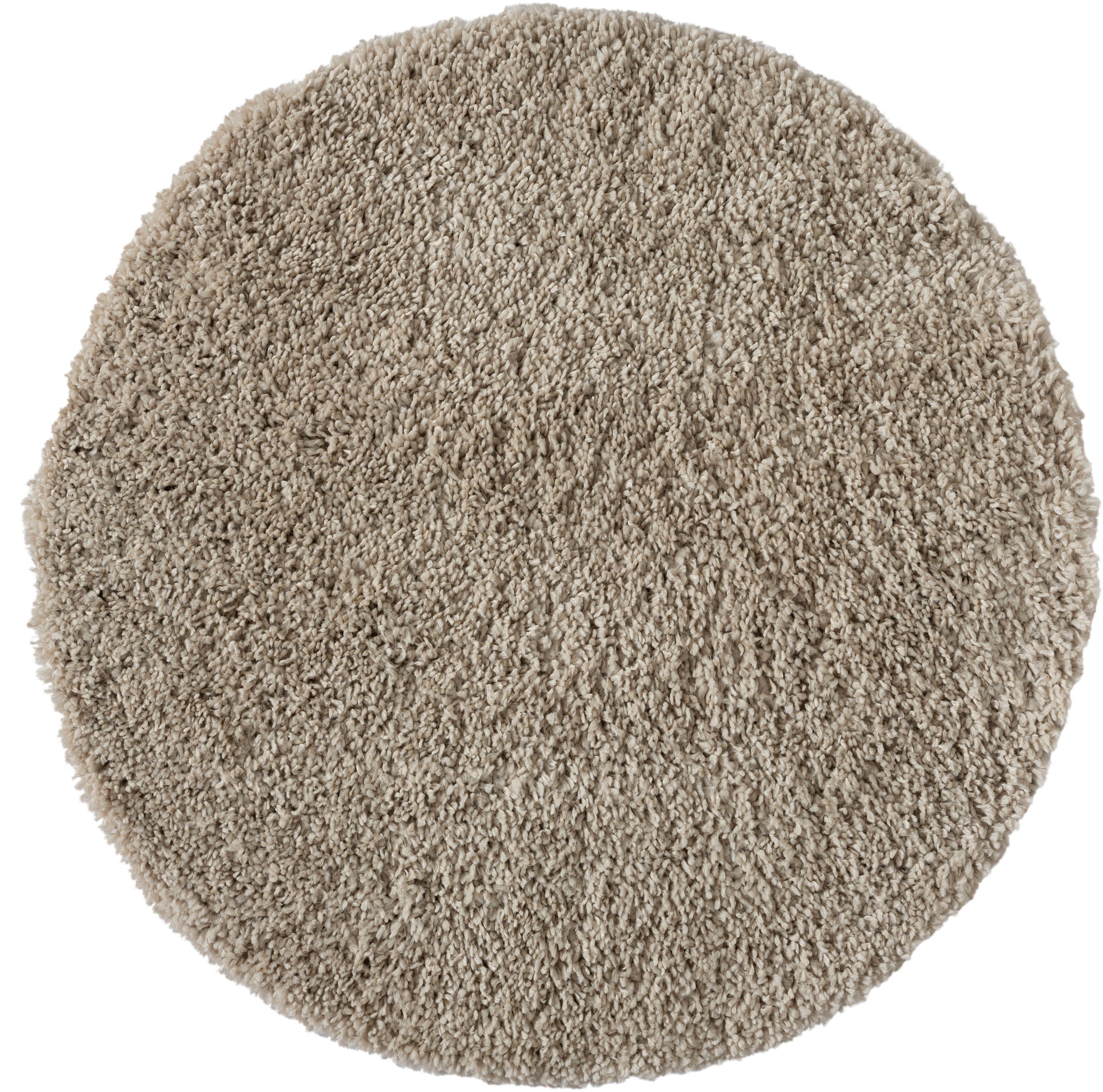 Myflair Möbel & Accessoires Hochflor-Teppich »My Shaggy«, rund, 37 mm Höhe, günstig online kaufen