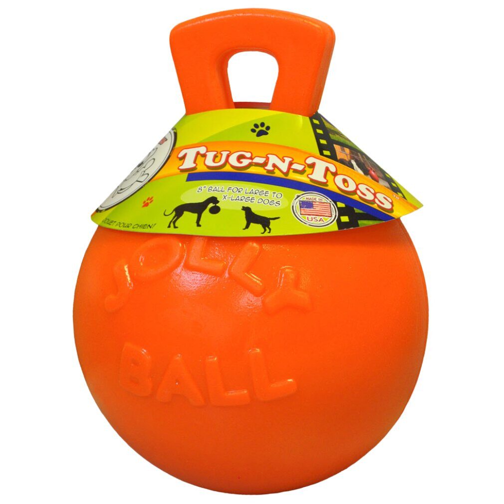 Jolly Pets Tierball Jolly Tug-n-Toss 15 cm Orange (Vanilleduft)