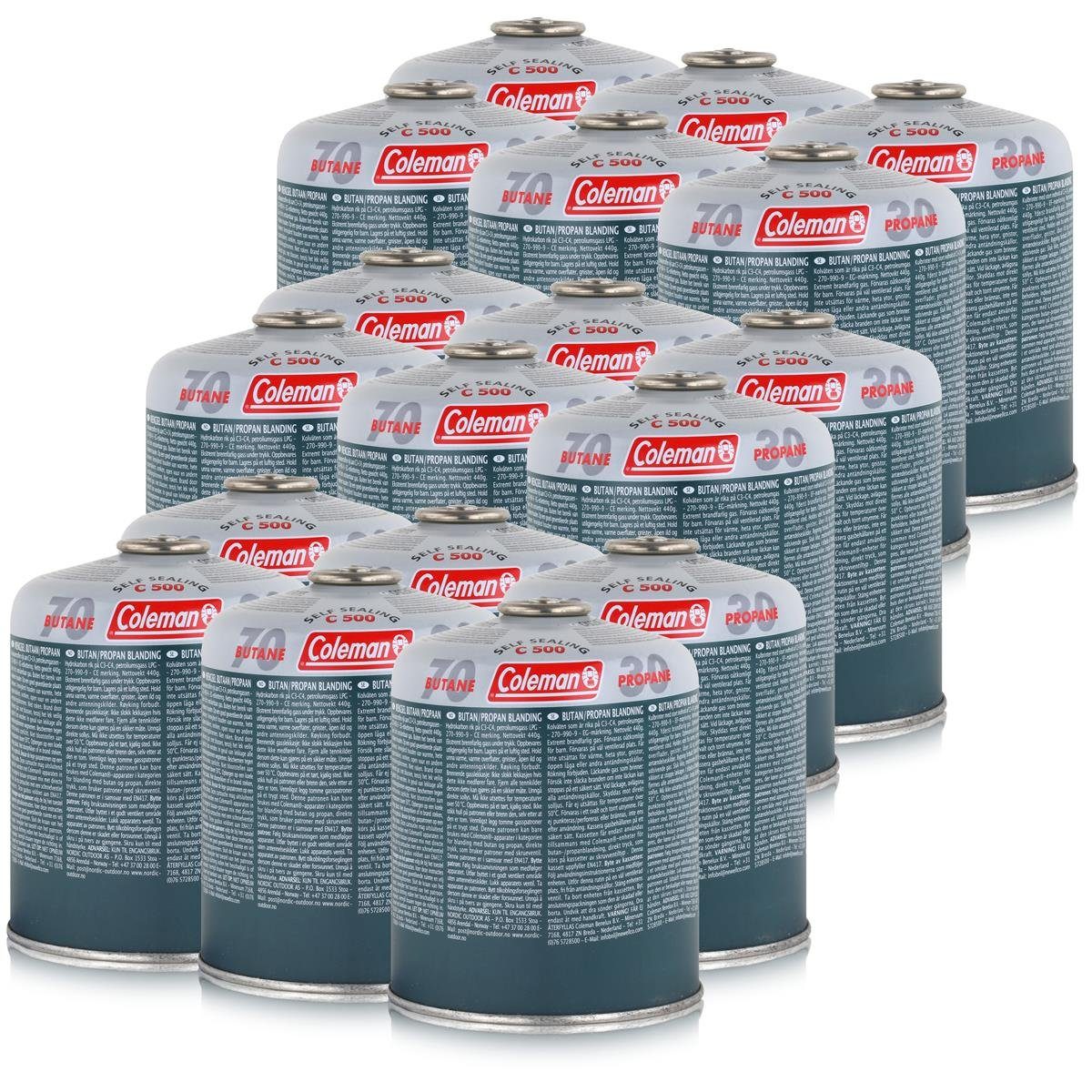 COLEMAN Camping-Gas Coleman C500 Gaskartusche 6x440g - Schraubkartusche (3er Pack)