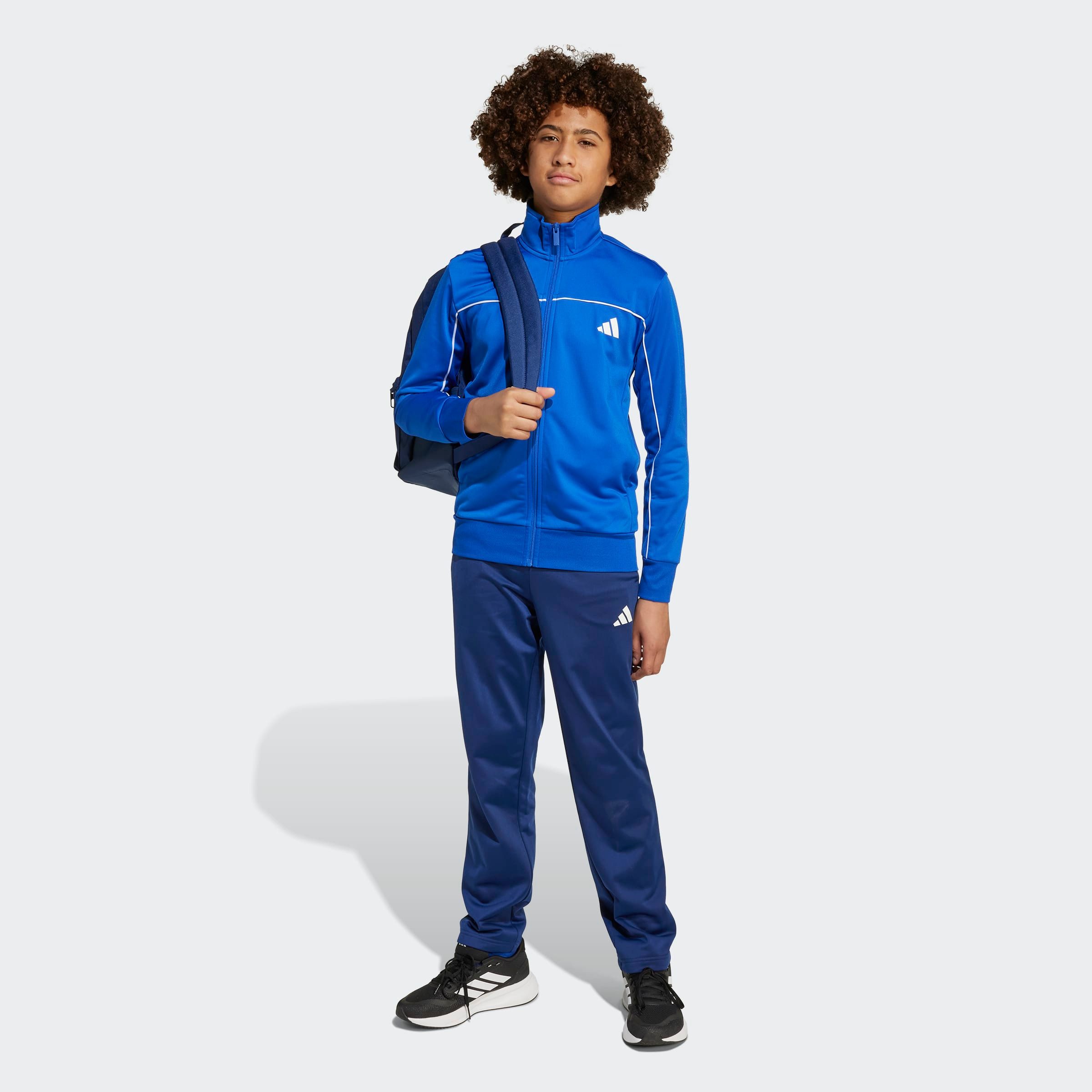 adidas Sportswear Trainingsanzug J CP TR TS (2-tlg), für Kinder und Teens, zweiteiliges Set, mit Stehkragen