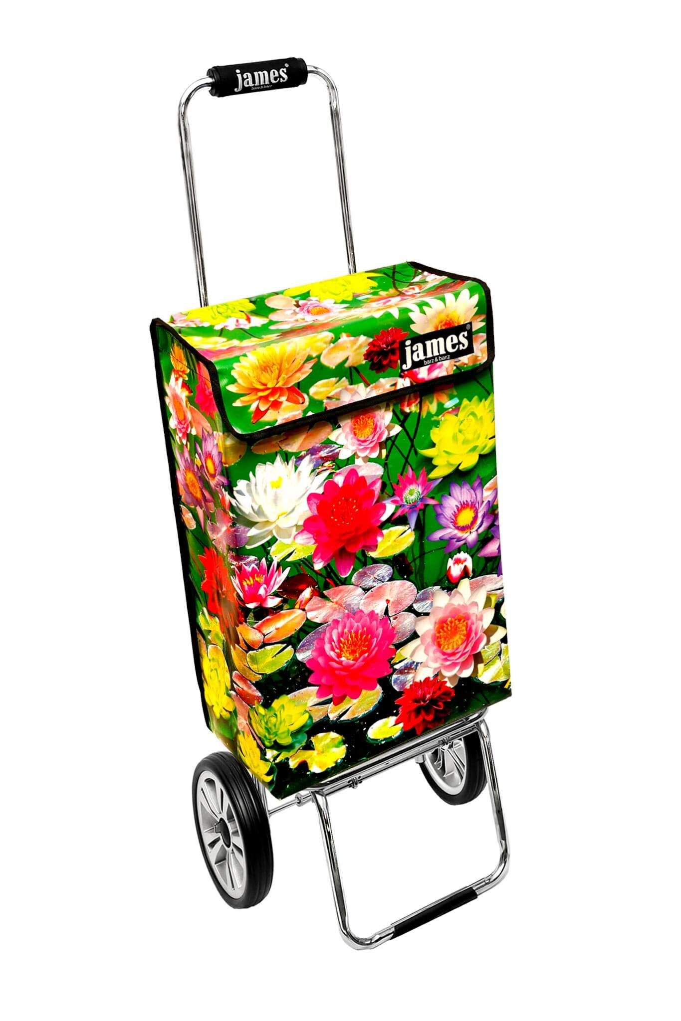 james Einkaufstrolley LILLY - stabiler Einkaufswagen mit individuellem Design, Handmade in Austria - Einkaufsbegleiter mit viel Stauraum - trägt 40kg