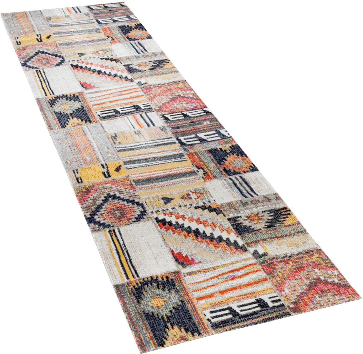 Vintage Teppich-Läufer, Muster, Design, rechteckig, Artigo mm, Outdoor Höhe: 4 Patchwork Läufer 406, Paco Home, geeignet