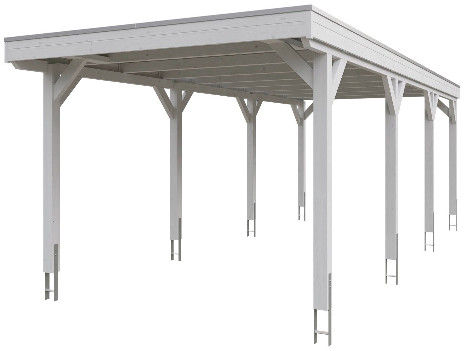 Einfahrtshöhe, Skanholz 289 BxT: 321x796 cm mit cm, Grunewald, EPDM-Dach Einzelcarport