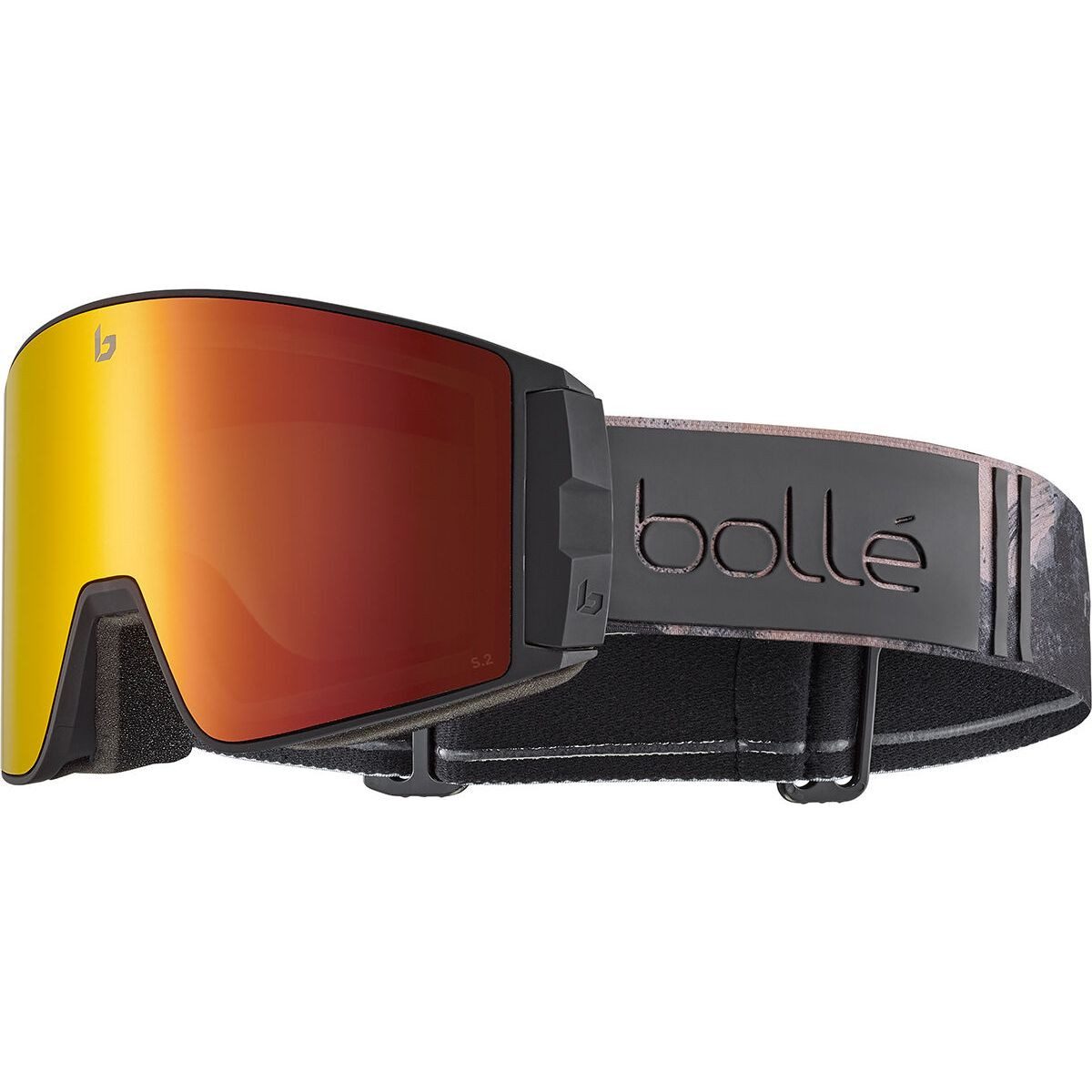 Bolle Skibrille Blackridge, Hochwertige Skibrille mit großem Sichtfeld, optimalem Sitz