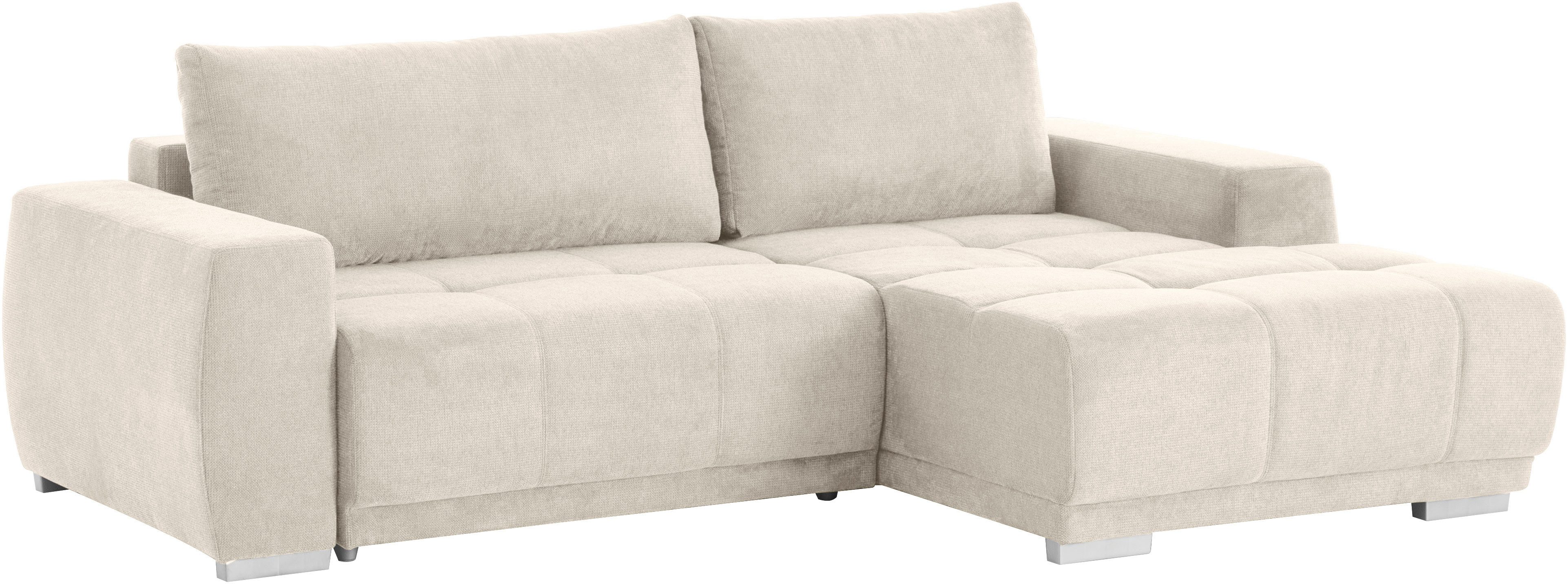 Home affaire Ecksofa Bolero L-Form, wahlweise mit Bettfunktion & Bettkasten