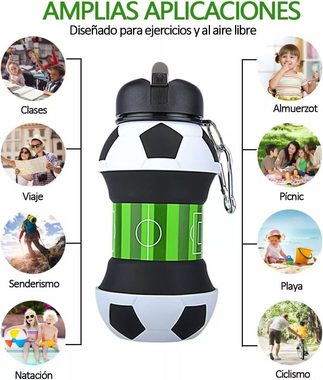 Cbei Trinkflasche Trinkflasche Trinkflasche Faltbar Fußball Basketball Tennisball, BPA frei, auslaufsicher, bruchsicher, Geruchs- und Geschmacksneutral