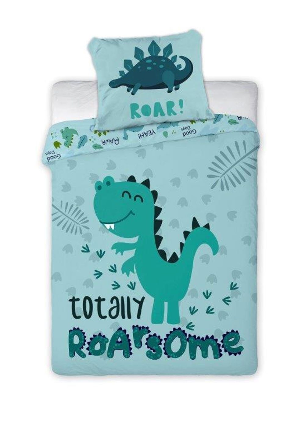 texpot Bettwäsche Kinderbettwäsche Dino bedruckt Garnitur, Baumwolle, 2 tei günstig online kaufen