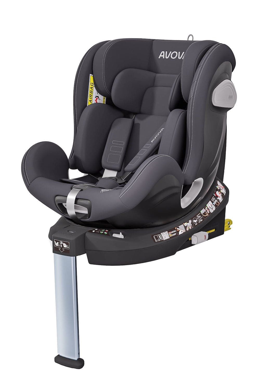 RECARO Autokindersitz Swan-Fix I-Size Reboard Kindersitz, ab Geburt bis ca. 7 Jahre / 0 - 25 kg / 40-125 cm