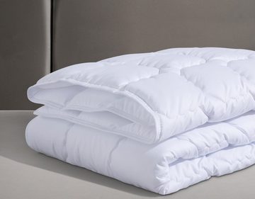 Baumwollbettdecke, »Kansas«, f.a.n. Schlafkomfort, Füllung: Baumwolle, Bezug: 100% Baumwolle, Bettdecke mit Naturfaser, Bettdecken in 4 Wärmeklassen
