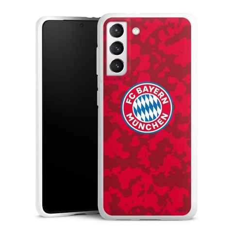 DeinDesign Handyhülle FC Bayern München Camouflage FCB Camouflage Muster FCB, Samsung Galaxy S21 5G Silikon Hülle Bumper Case Handy Schutzhülle