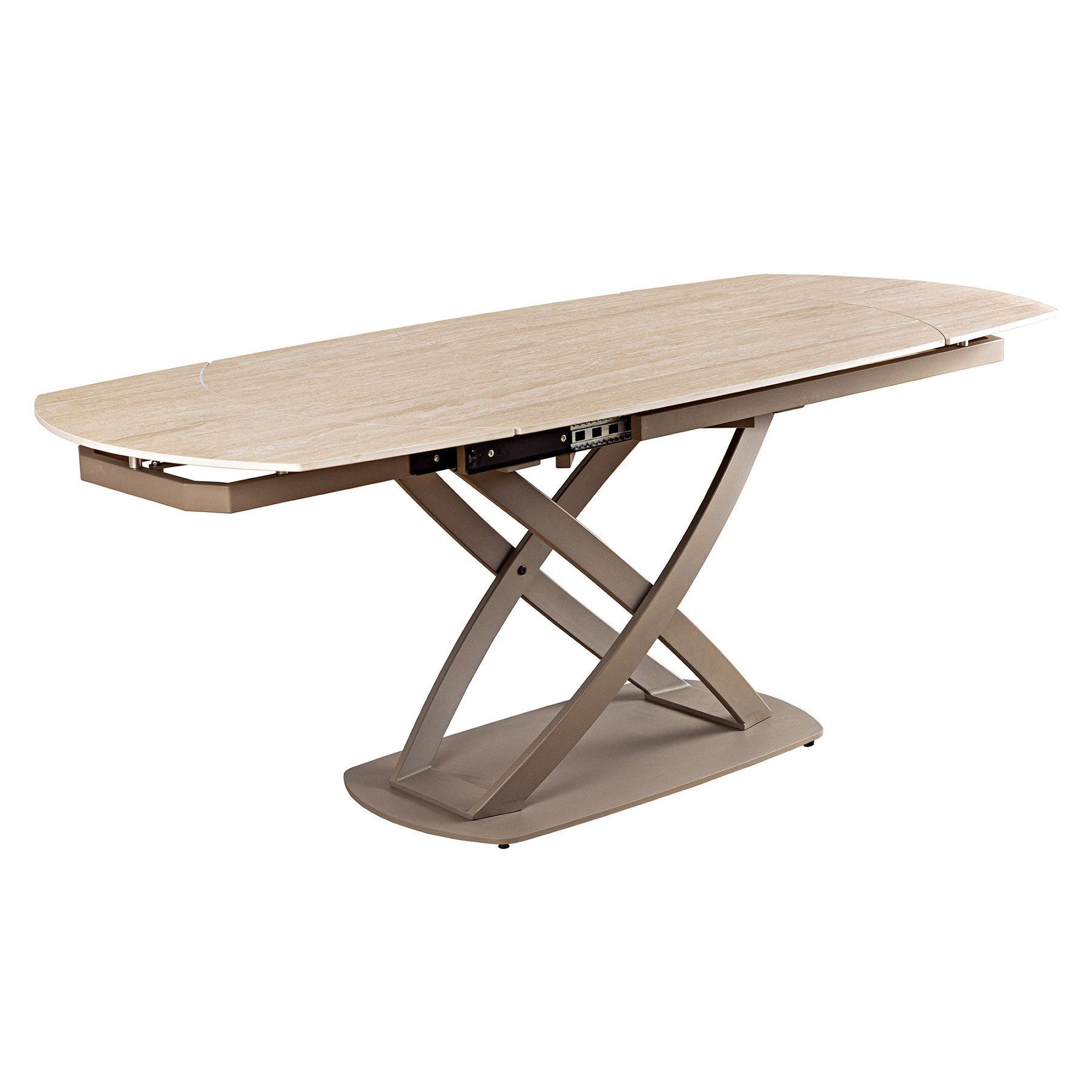 riess-ambiente Esstisch INCEPTION 130-190cm greige · ovaler günstig online kaufen
