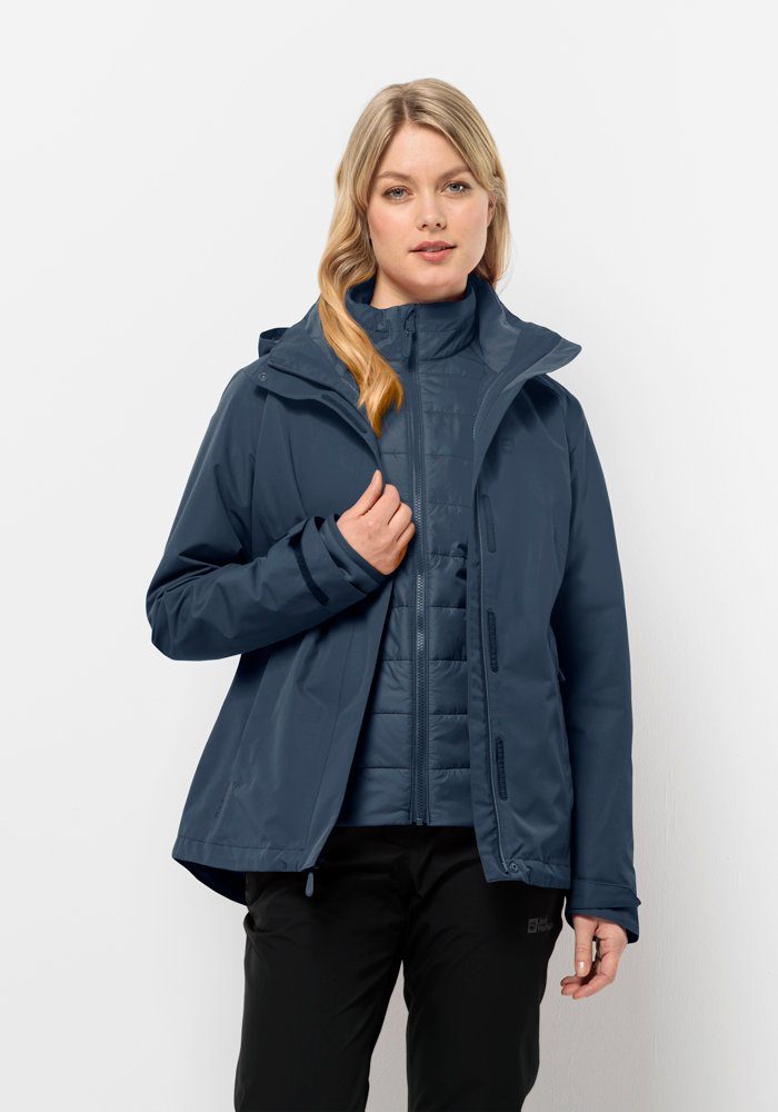 Jack Wolfskin 3-in-1-Funktionsjacke GEISSHORN 3IN1 JKT W (2 teilig)