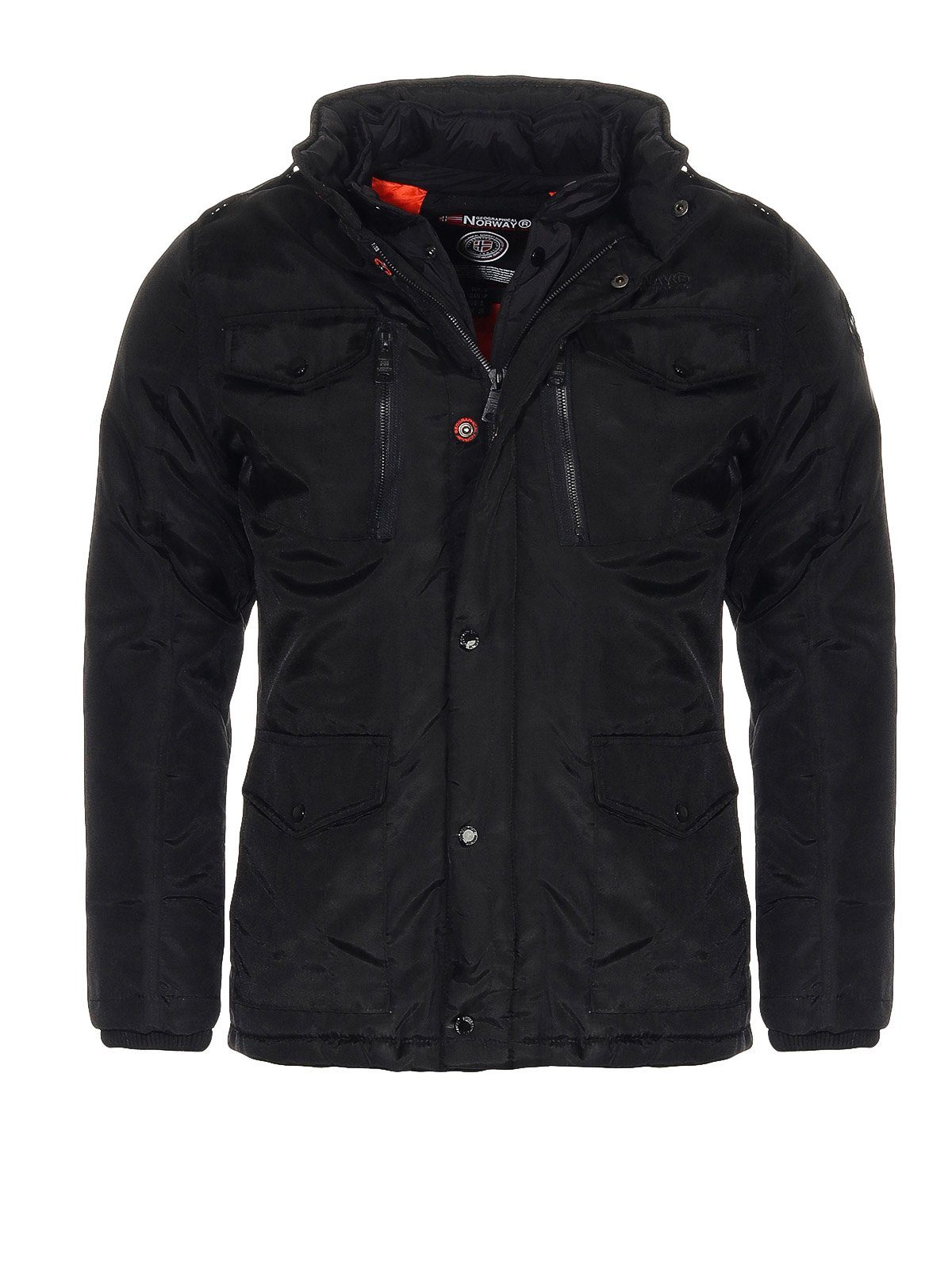 Geographical Norway Winterjacke Geographuical Norway Herren Jacke - DIVERGENCE Parka, mit Kapuze, mit Stehkragen