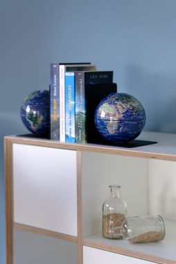 TROIKA Globus Globen-Set mit Buchstützen aus Metall BOOKGLOBE