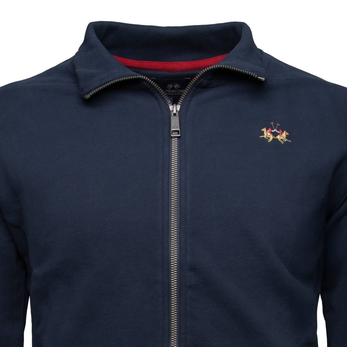 La Martina Sweatjacke MAF004 Herren Zip Hoodie, Kapuzenjacke, Trainingsjacken, Zip Pullover, Freizeitjacke