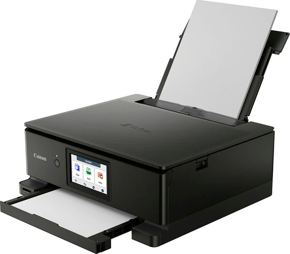 Canon PIXMA TS8750 Multifunktionsdrucker, (WLAN (Wi-Fi), Wi-Fi Direct, 3in1 Tintenstrahl-Multifunktionsgerät mit 6 separaten Tintenpatronen)