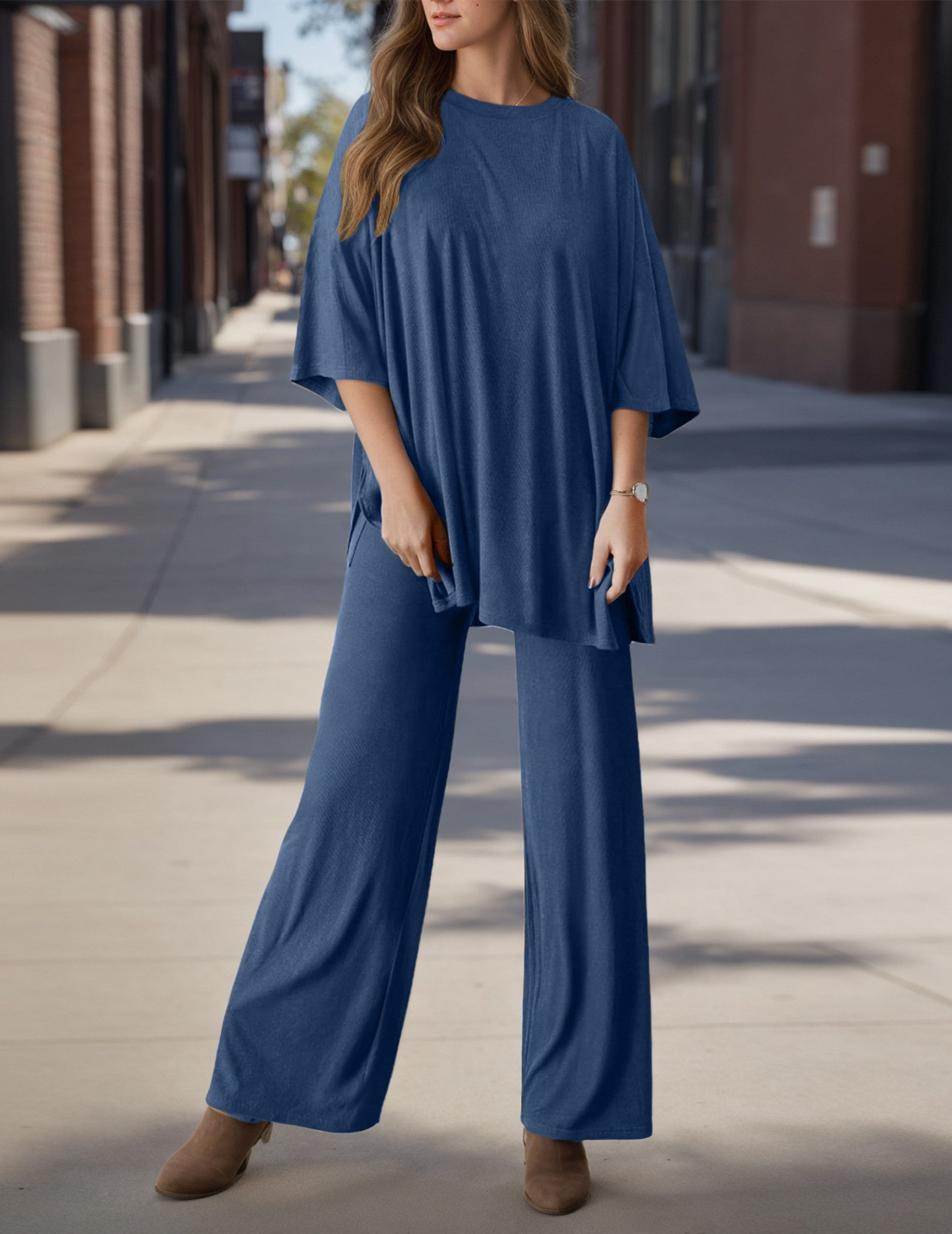 LUCKZON Pyjama Zweiteiler für Damen vorder günstig online kaufen