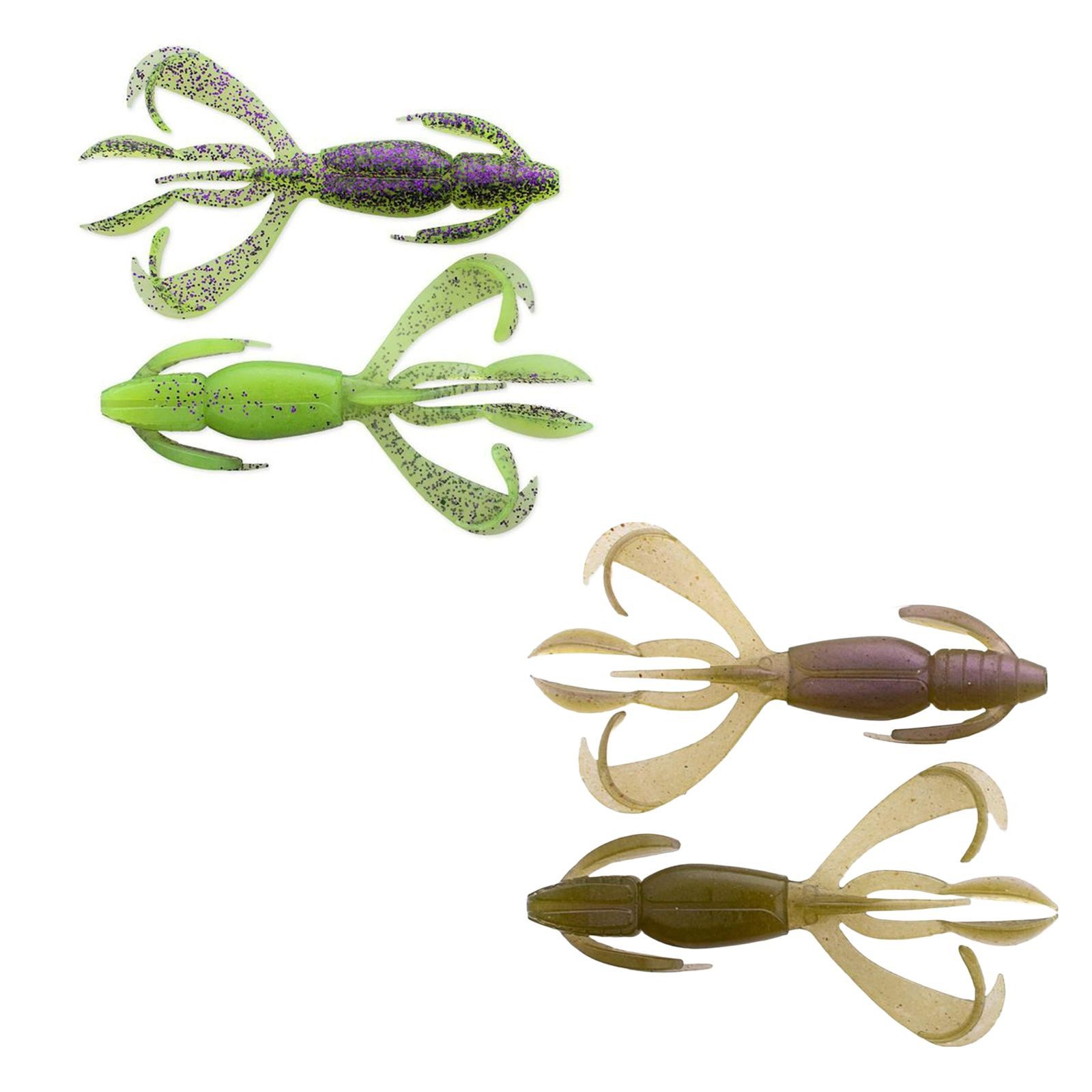 Gambler Lures Kunstköder, Keitech - BA Edition - Crazy Flapper 9,0cm Vio Greenie 7Stk.