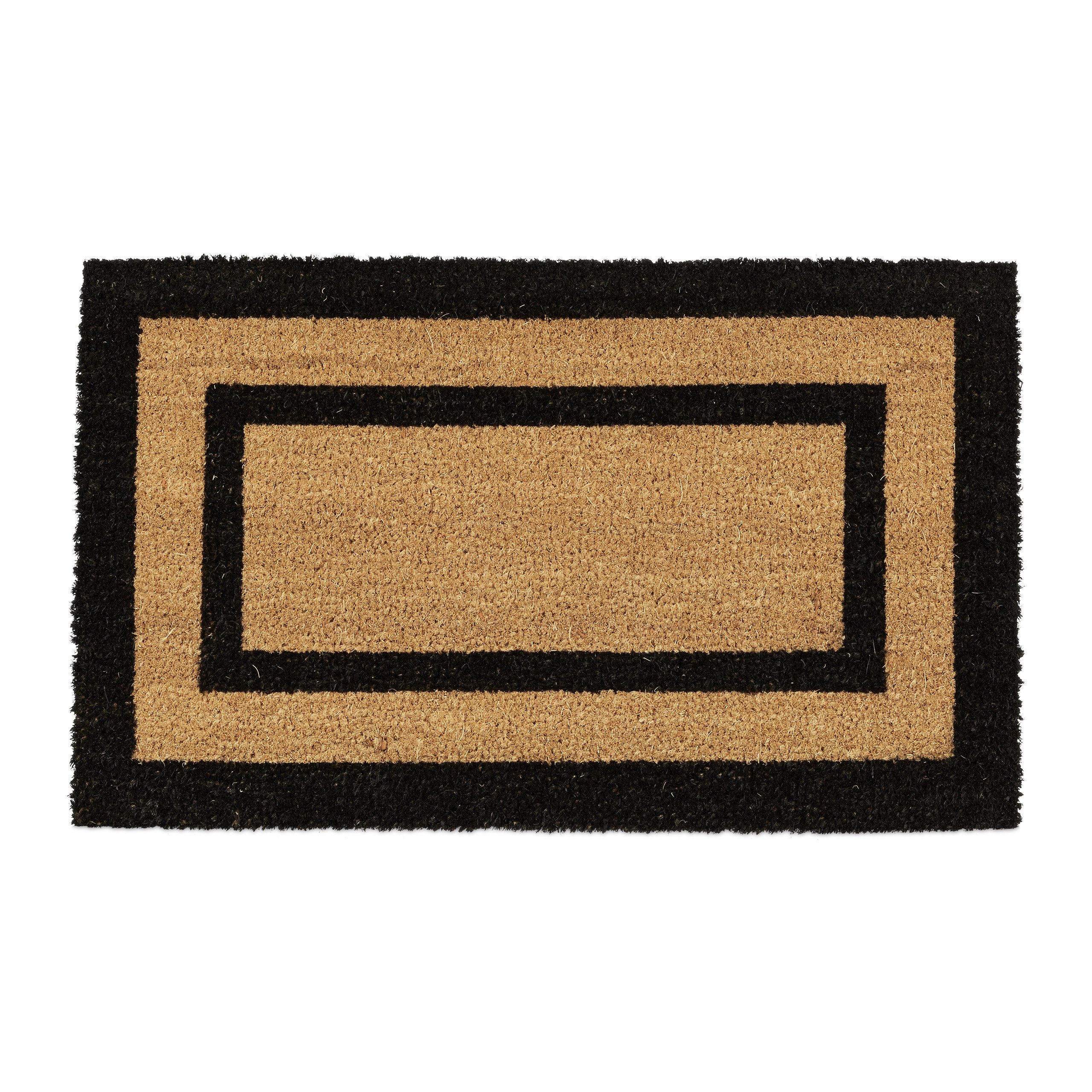 relaxdays Fußmatte lang, Höhe: 15 mm, natur