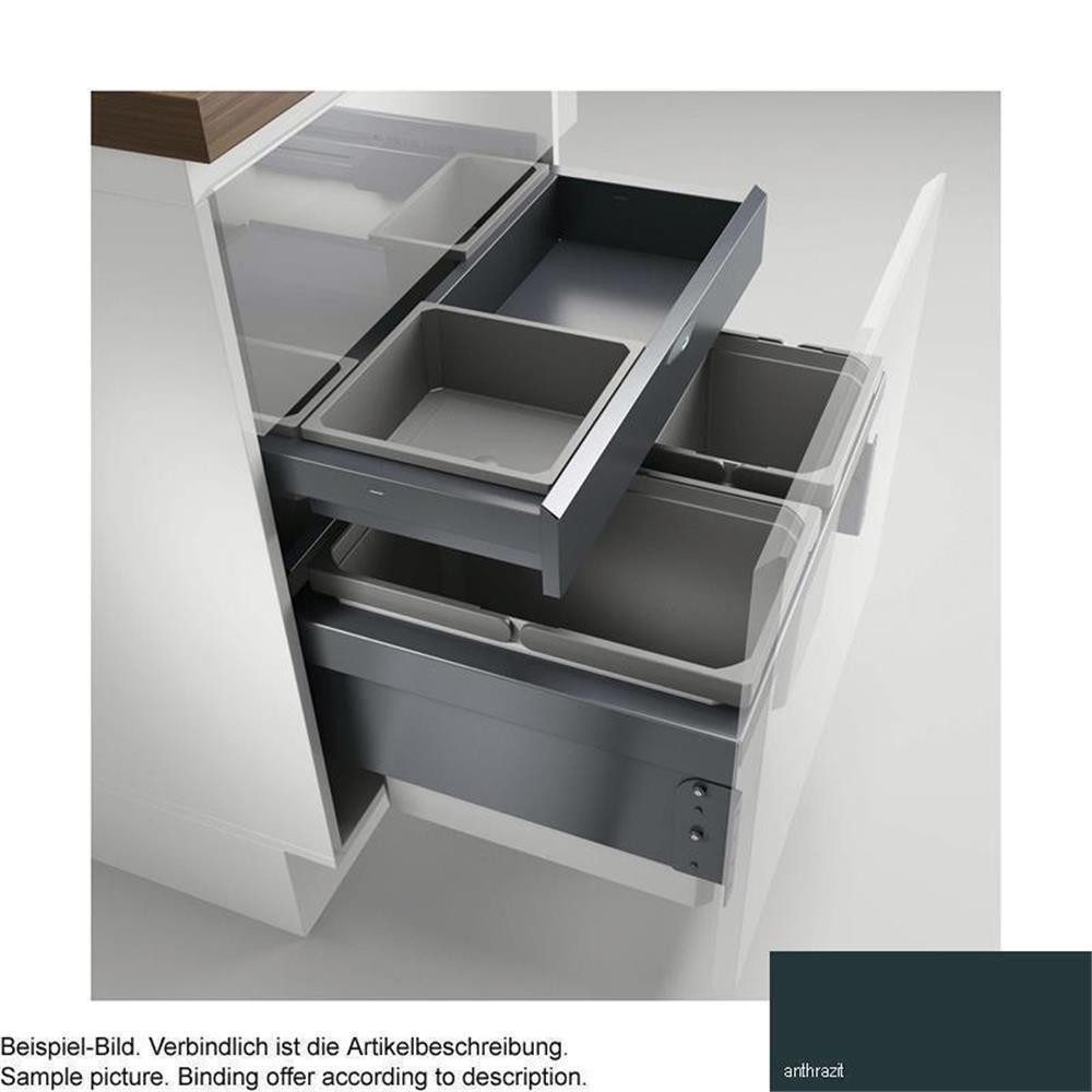 Naber Einbaumülleimer Cox® Base 360 S/600-3 mit Base-Board, Abfallsammler für Frontauszüge